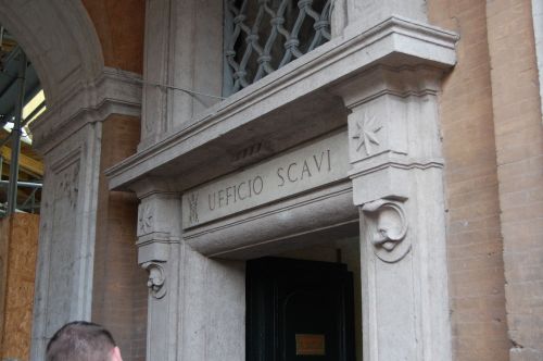 The main office for the Vatican Scavi